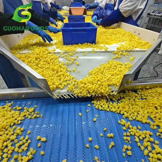 wholesale sweet Frozen peach slice/ IQF yellow peach slice dices from china factory price export - Image 4