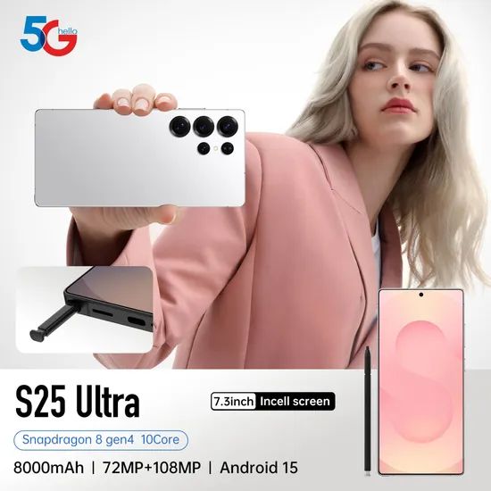 S25 Ultra 5g Smartphone Android 5g Gaming 16tb+1tb Storage 108MP Rear 4K LED Deca Core Global Version French English - Image 6