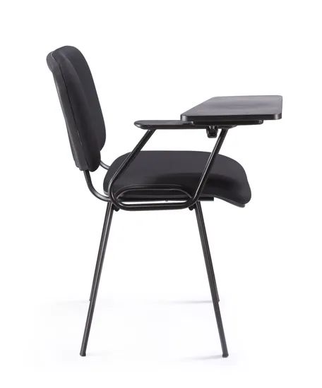 Simple Design School Student Chair with Writing Pad Color Black Rotary Fixed Shape Square Style Modern Trademark MAC Condition - Image 2
