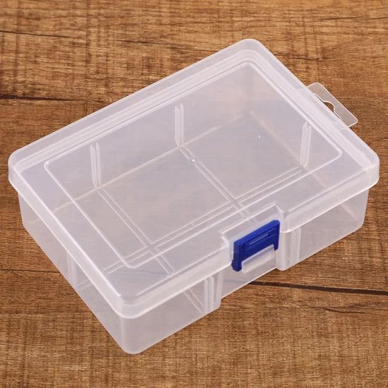 Clear Plastic Jewelry Box Organizer Storage Container - Image 1
