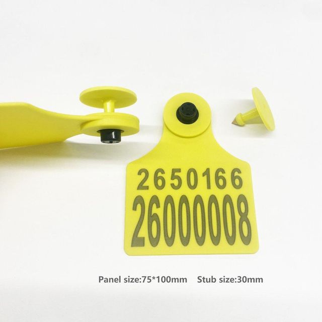 Large TPU RFID Cattle Ear Tags | FDX-B 134.2KHz ISO11784/5 Livestock Visual Tag (75*100mm) - Image 4