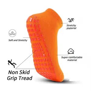 Custom Logo Design Anti-Slip Gym Grip Sport Socks Trampoline Socks - Image 3