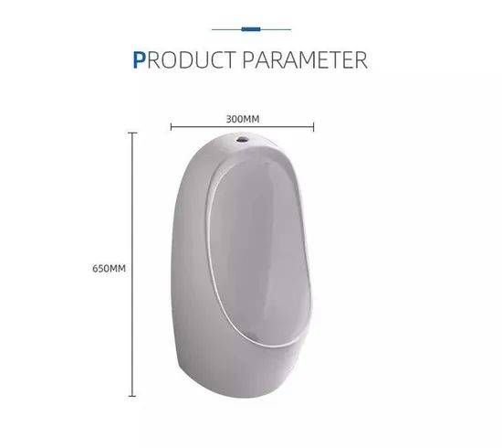 Modern Design Long-Lasting Eco-Friendly Waterless Wall Mounted Wc One Piece Sensor Men's Ceramic Urinal - Image 5