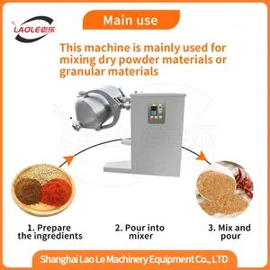 Sw-400 Three Dimensional Blender Rotating Drum Powder Moving Mixer Machine - Image 2