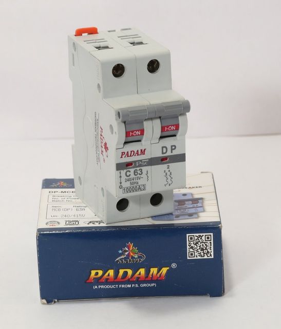 63A Double Pole (DP) MCB, 220V No Of Pole 2 Rated Current 63A Service Life Longer Power/Voltage (V) 220V Thermal Capability - Image 2