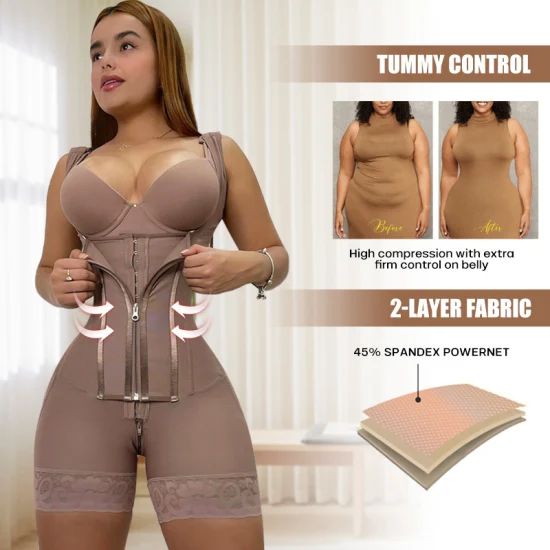 Intiflower Women Butt Lift Shaper High Compression Colombias Full Body Shapers - Image 1