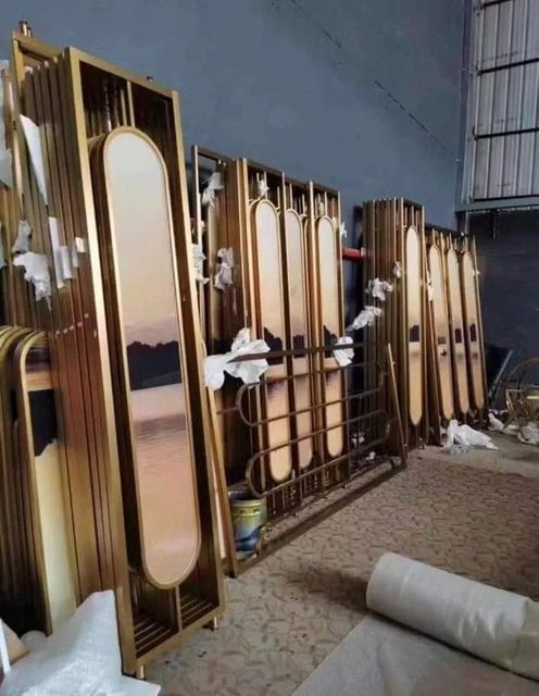 Stainless Steel Pvd Collar Partitions Usage Interior design Coating Film Type PVD Material Stainless steel Color GOLD, ROSE GOLD, - Image 3