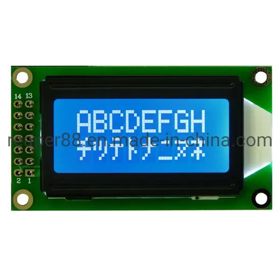 Character COB Monochrome LCD Display 8X2 LCD Module Trademark 150 Type Character Specification 1 Response Time 2ms HS Code - Image 6