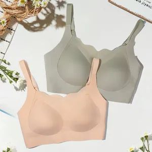 Seamless Plus Size Full Cup Push Up Backless Wire Free 15D U Back MOQ100 - Image 6