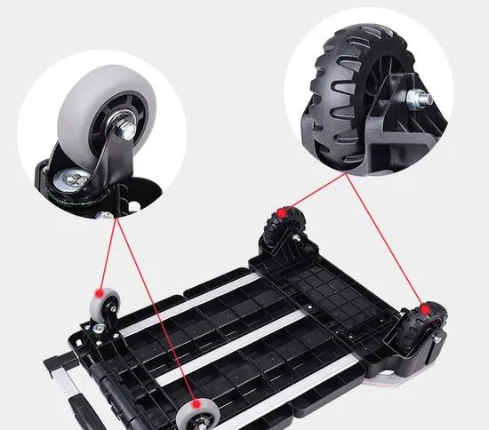 2 in 1 Solid Construction Utility Cart Pull Cargo Trailer Style Folding Trademark OEM Wheel Amount 4 Model NO. P-15 Warranty 1 - Image 5