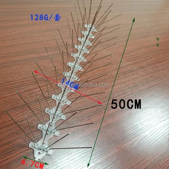 Bird Spike Solutions for Pigeon Prevention and Control Weight 128g State Solid Capacity 100 Origin China Ize 50*5*11cm Pest Type - Image 3