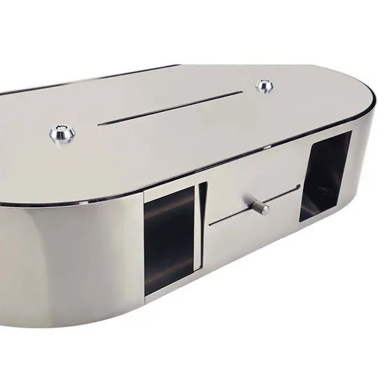 Multifunctional Double Roll Tissue Box Waterproof Bathroom Wall Mounted Stainless Steel Tissue Boxes - Image 5