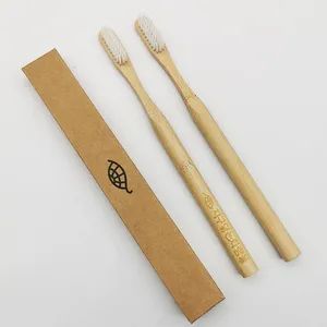 OEM Customized Biodegradable Organic Bamboo Toothbrush Soft Nylon Bristles for Home Use - Image 3