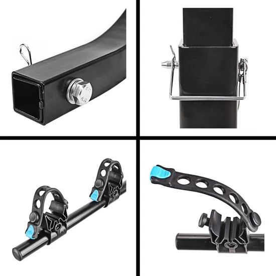 Bicycle Carrier Racks Hitch Mount Double Foldable Arm Rack for Car - Image 3