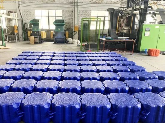 HDPE Blue Cube Modules Dock 350kg/Sqm ISO MOQ100 15D Shape Cube Color Blue Material HDPE Model NO. Dock Origin Shenzhen Certification ISO - Image 4