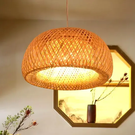 Round Rattan Lampshade - Handcrafted Natural Export from Vietnam - Image 4