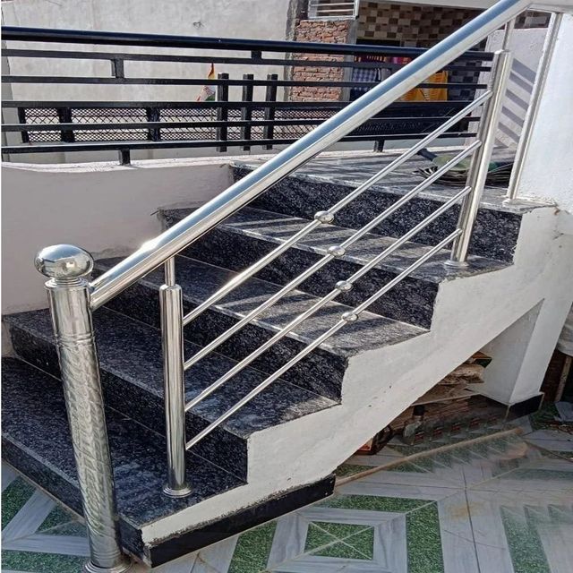 Stainless Steel Railings, For Home Design Bar Position Balcony I Deal In New Only Usage/Application Home Material Stainless - Image 2