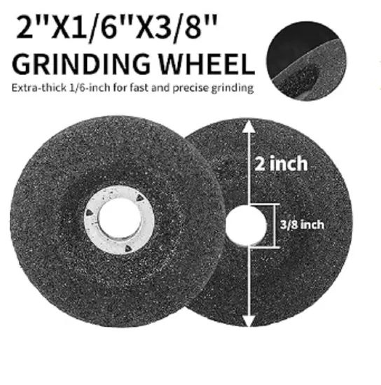 3 Inch (75mm) Grinding Wheel with 3/8" Arbor Industrial Grade Angle Grinders - Image 3