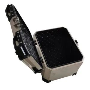 45L Stainless Steel Motorcycle Trunk Tail Storage Boxes Origin China Trademark none Model NO. H-007 Logo Customizable Own Weight - Image 4