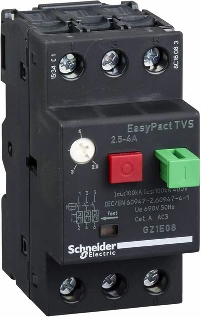 25A Schneider GV2ME07 MPCB 1 1000 2 2000 Current Rating 25A Number of Poles Triple Pole Country of Origin Made in India Breaking Capacity 100 Ka At 400 - Image 3