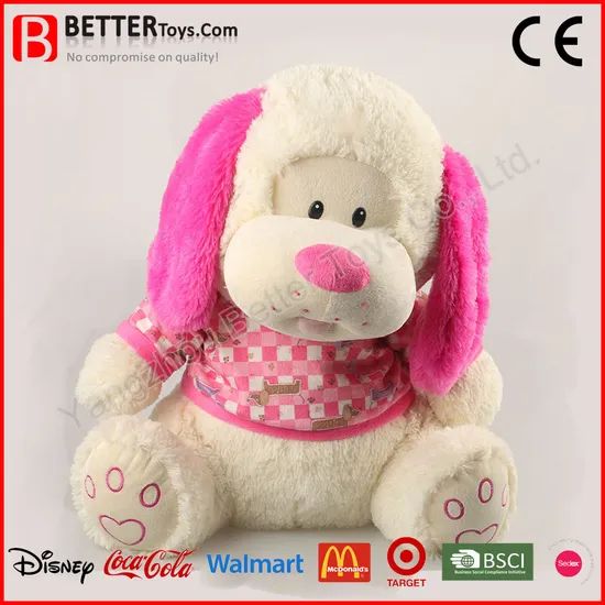 Valentine Gift Stuffed Animals Plush Dog Soft Puppet Toy Age All Age Trademark OEM HS Code 9503002100 Model NO. BT-0601026 - Image 4