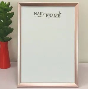 New Design 8 "A4 Nail Display Color Plate Beauty Ciliary Works Plate Nail DIY Photo Frame - Image 2