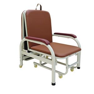 Medical Hospital Furniture Basic Accompany Chair with Reinforced Bracket Easy Fold 250kg Load Capacity Steel - Image 3