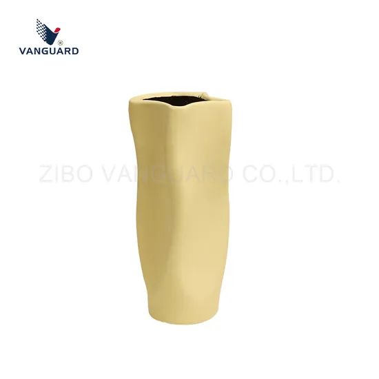 Textured Creative Table Vase Minimalist Geometric Ceramic Flower Vase for Decoration - Image 3