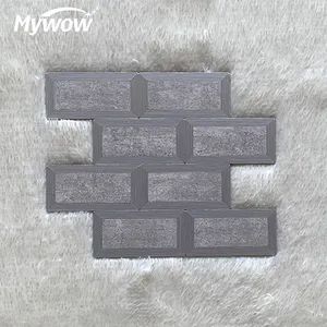 Basket Weave Irregular White Black Marble Mosaics Tiles - Image 5