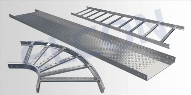 Gi Ladder Type Cable Tray Design Plain Color Silver Shape Rectangular Usage/Application All Type Ladder Cable Tray Surface Finishing - Image 8