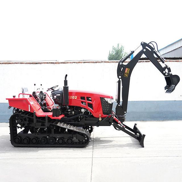 Mini Cultivator 80hp 90hp 100hp Mini Crawler Tractor with Excavator for Agriculture Farm Greenhouse - Image 4