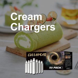 Collapsar 8-Gram Nitrous oxide for food N2O Whip Cream Chargers, 50Packs, 600pcs per Carton - Image 4