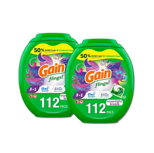 Gain Flings 3-in-1 Original Scent Laundry Detergent Pacs, 20 count - Image 5