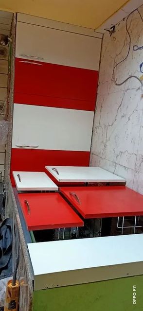 Wooden Modern Modular Kitchen Material Wooden Finish Type Polished Mount Type Floor Mount Kitchen Design All Types Door Finishing All - Image 2