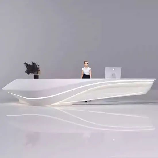 Customized Modern Desks for Cosmetics Store & Nail Salon Reception Desks - Image 2