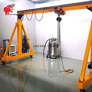 Adjustable Height Small Mini Portable Mobile Gantry Crane 5 Ton - Image 5