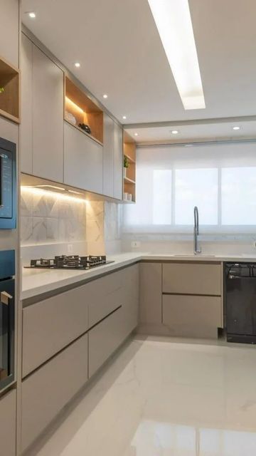 U&L Shape Modular Kitchen Interior Works Hardware Soft-close Safety Features Safety Workflow Design Easy Workflow Material Bwp/bwr Ply Or - Image 1