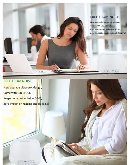 Essential Oil Diffuser Mist Air Humidifiers with LED Clock Screen Esg10424 - Image 5