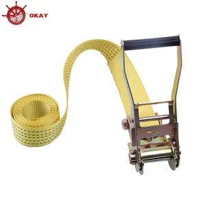 Polyester Ratchet Tie Strap for General Cargo Fixing and Truck Transport - Image 2