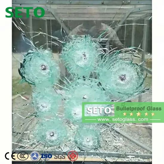 Third-Party Tested High-Transparency Custom Laminated Bulletproof Glass Multi-Layer Composite Safety Glass for Bank Jewelry Counters Partition Door Window - Image 2