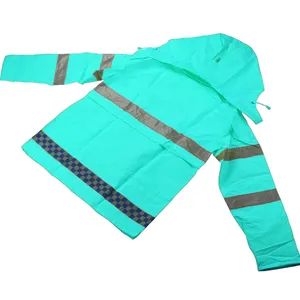 Light Weight Waterproof Raincoat Reflective Work Wear Certification CE Gender Universal Model NO. KRC010 Color - Image 3