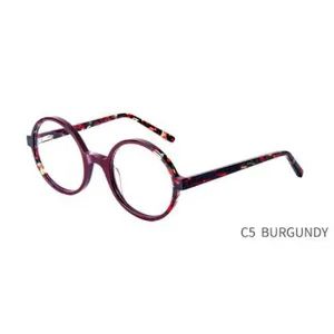 Boa-1177 High Quality Circular Optical Acetate Eyewear Circular Eyeglass Frames - Image 5