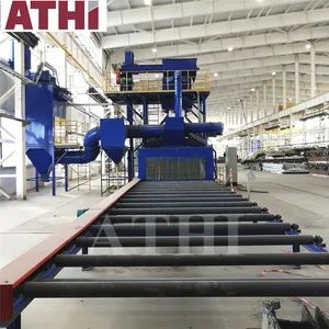 Steel Plates Roller Conveyor Shot Blasting Machine Origin China Condition New Fuel Electric Trademark ANTAI Certification CE - Image 2