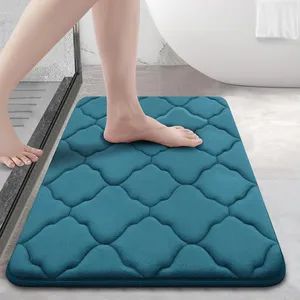 Soft and Absorbent Memory Foam Bath Rug - Machine Washable - Image 3
