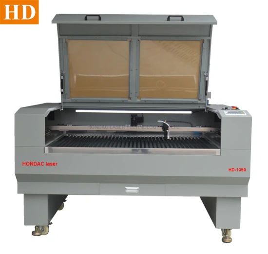 Stripe Table Laser Engraving Machine 1390 Current AC Condition New Laser Type CO2 Type Flat-Plate Trademark HONDAC Model NO. - Image 1
