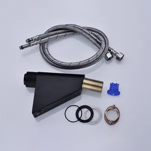 Digital Faucets Basin Wash Hand Faucets Modern Style Color Black Origin China Material Brass Model NO. gfy-sxlt Usage Common - Image 3