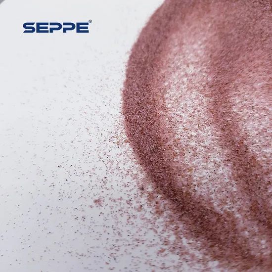 SEPPE Garnet80Mesh Pink Abrasive 7.5-8H 80Mesh Natural 1Y Color Pink Origin China Model NO. SGA Trademark SEPPE HS Code 25132000 - Image 3