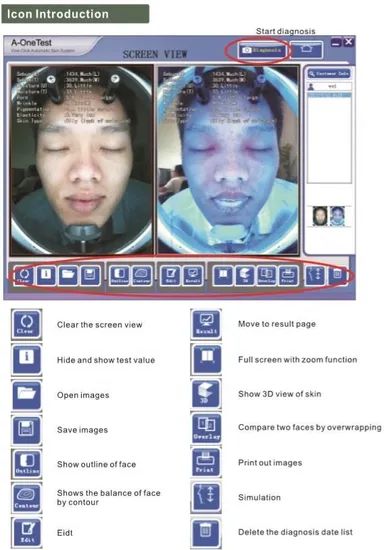 Portable 3D Skin Analyzer Skin Analysis Machine Face Scanner Skin Analyzer Set Skin Analyzer Software Portable Aesthetic Machines - Image 6