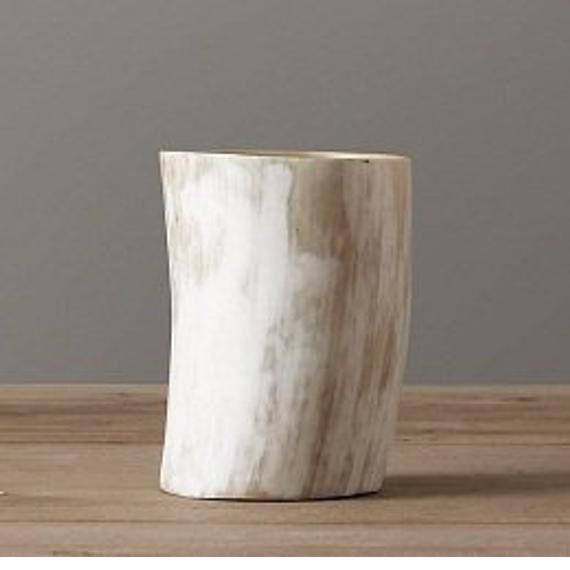Horn Flowers Vases Large Size Desktop Decoration Vase Simple Hand Made Stone At reasonable rate - Image 2