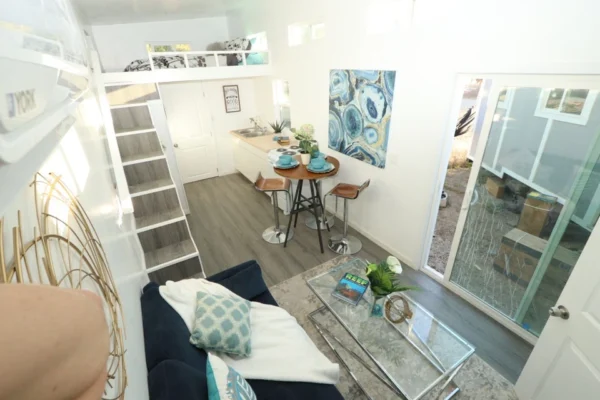 9 x 32 MODERN CARAVAN DUAL LOFT Tiny house for sale on wheels READY TO SHIP - Image 3